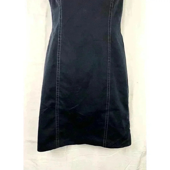 Tahari Dark Blue Sleeveless Sheath Dress Petite 10P - Picture 12 of 13